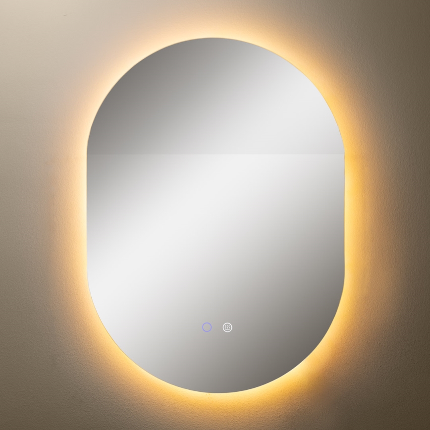 Zuma Line - Miroir mural chauffant de salle de bain avec rétro-éclairage LED/24W/230V 3000/4000/6000K 70x50 cm IP44