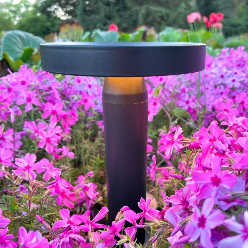 Zuma Line - Lampe de table solaire à intensité variable et rechargeable LED/2W/2000 mAh IP44 noir