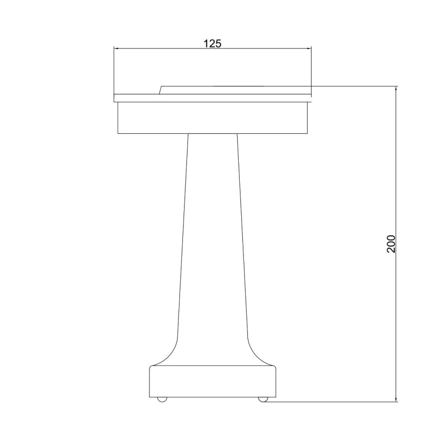 Zuma Line - Lampe de table à intensité variable et rechargeable LED/2,5W/1200 mAh 3000/4000/6000K doré