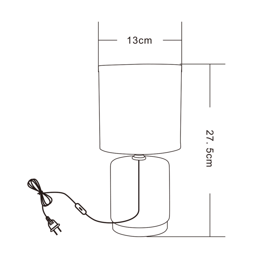 Zuma Line - Lampe de table 1xE14/40W/230V noir/doré