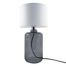 Zuma Line - Lampe de table 1xE27/40W/230V blanche/noire