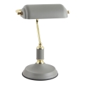 Zuma Line - Lampe de table 1xE27/40W/230V gris