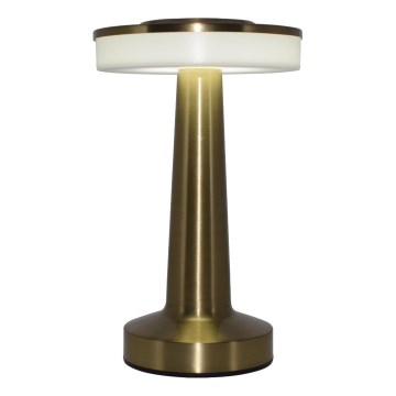 Zuma Line - Lampe de table à intensité variable et rechargeable LED/2,5W/1200 mAh 3000/4000/6000K doré
