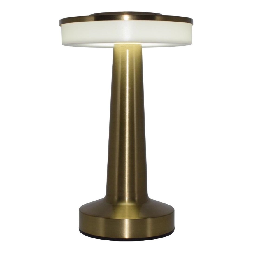 Zuma Line - Lampe de table à intensité variable et rechargeable LED/2,5W/1200 mAh 3000/4000/6000K doré