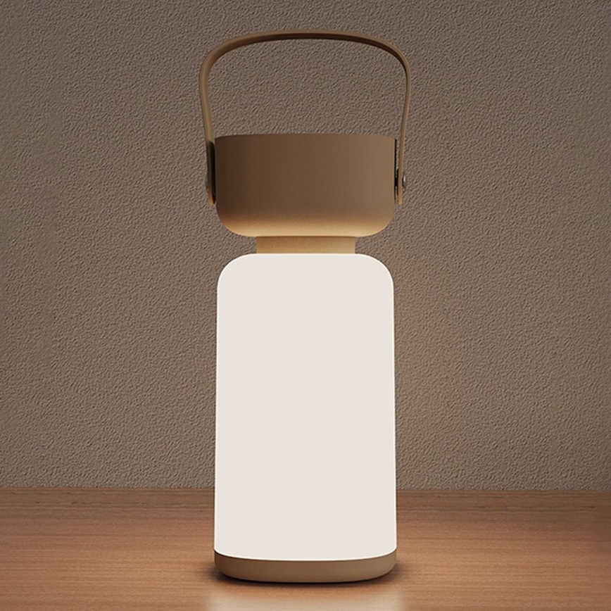 Zuma Line - Lampe de table à intensité variable et rechargeable LED/3W/1200 mAh 3000/4000/6500K IP44 marron