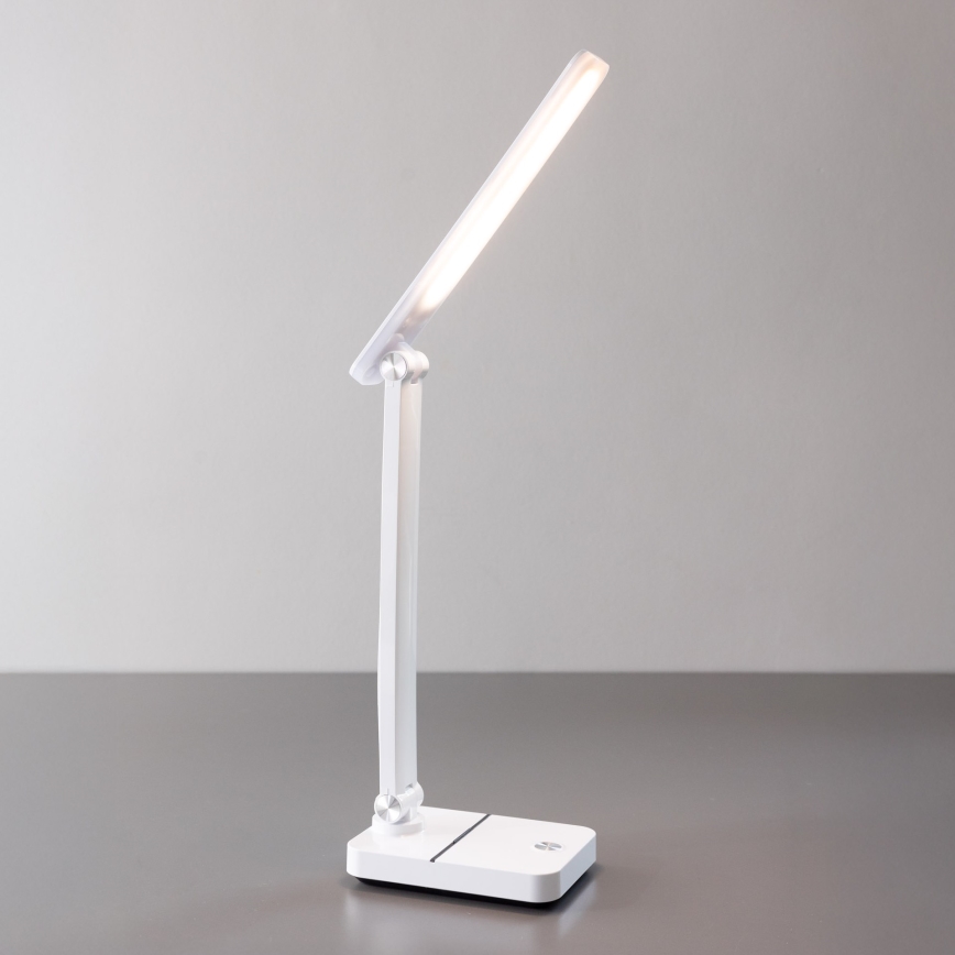 Zuma Line - Lampe de table rechargeable LED/8W/1200 mAh 3000/4500/6000K CRI 90 blanc