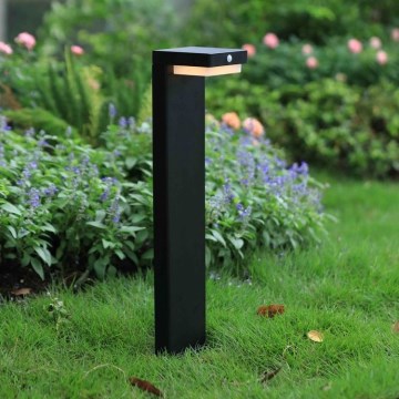 Zuma Line - Lampe solaire avec détecteur de mouvement et de crépuscule LED/4,5W/2000 mAh IP44 noir