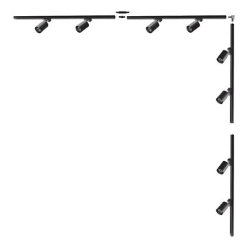 Zuma Line - Luminaire encastré dans le système de rail 8xGU10/35W/230V noir