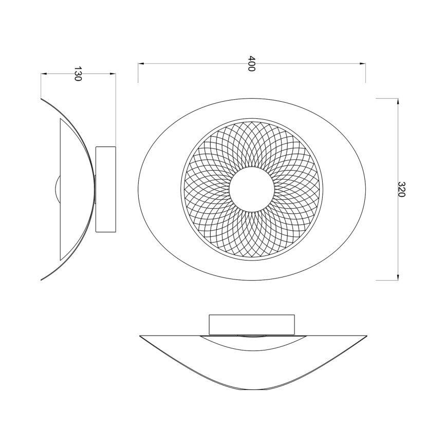 Zuma Line - Applique murale LED/8W/230V, finition or rose