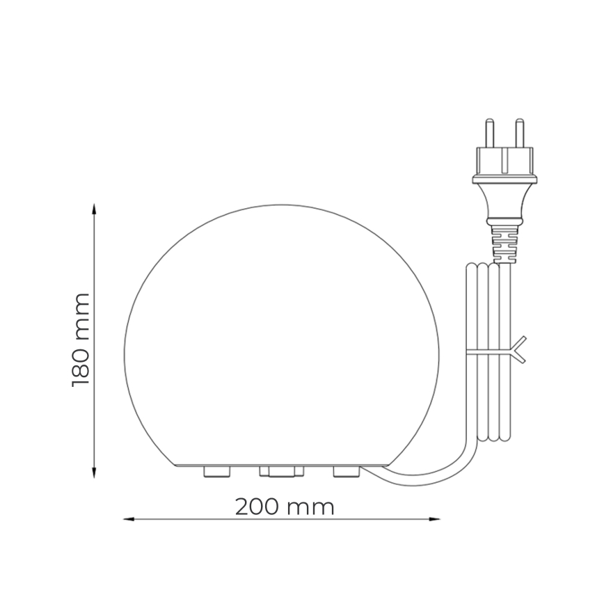 Zuma Line - Luminaire d'extérieur 1xE27/10W/230V Ø 20 cm IP44