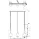 Zuma Line - Suspension filaire 3xE14/40W/230V