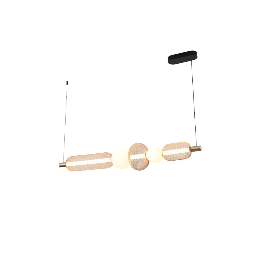 Zuma Line - Suspension LED dimmable sur câble LED/27W/230V 3000-5700K doré + télécommande