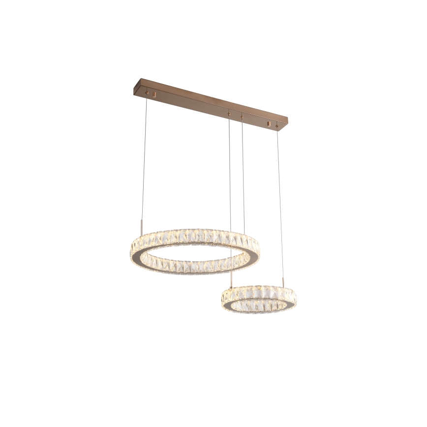 Zuma Line - Suspension LED sur câble LED/36W/230V or rose