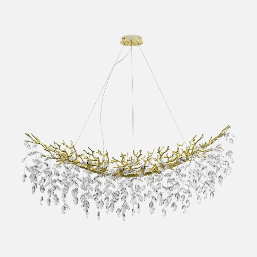 Zuma Line - Suspension sur câble 14xG9/3,5W/230V 115x40 cm dorée