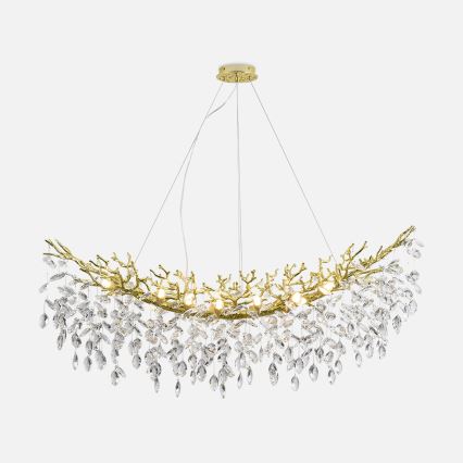 Zuma Line - Suspension sur câble 14xG9/3,5W/230V 115x40 cm dorée
