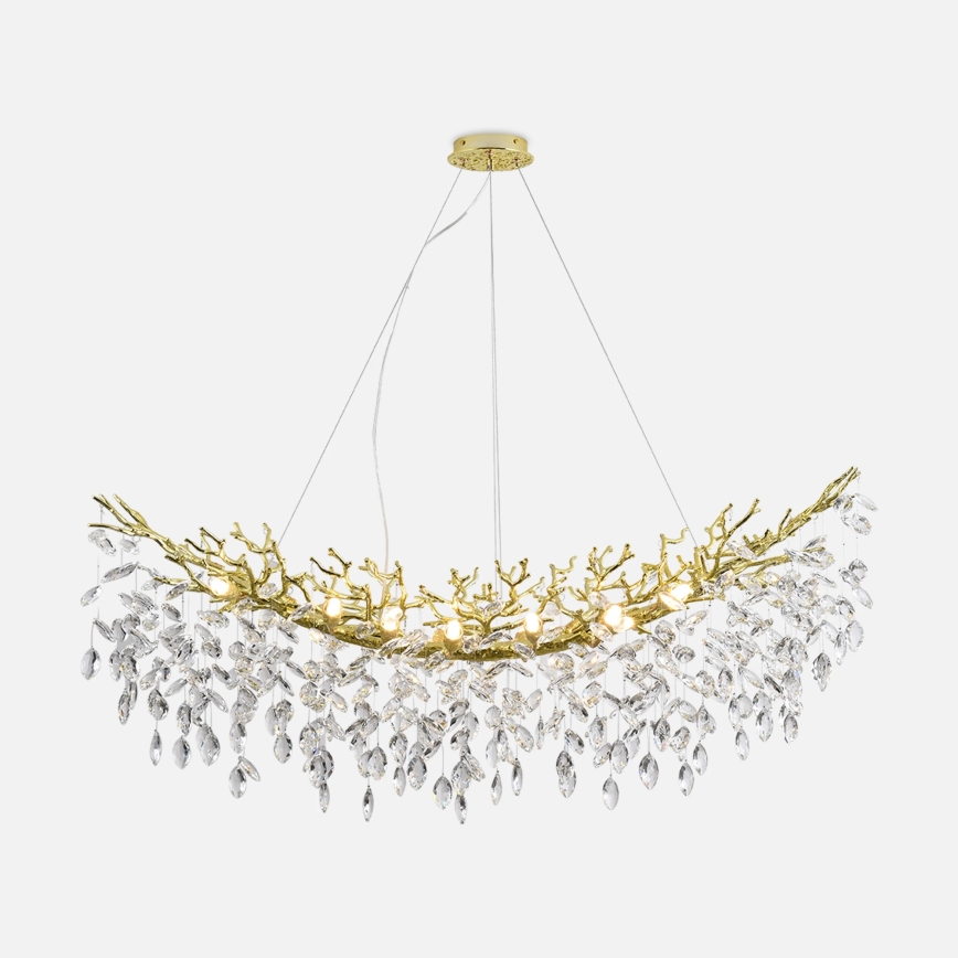 Zuma Line - Suspension sur câble 14xG9/3,5W/230V 115x40 cm dorée