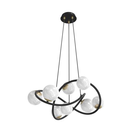 Zuma Line - Suspension filaire 8xG9/3,5W/230V noir