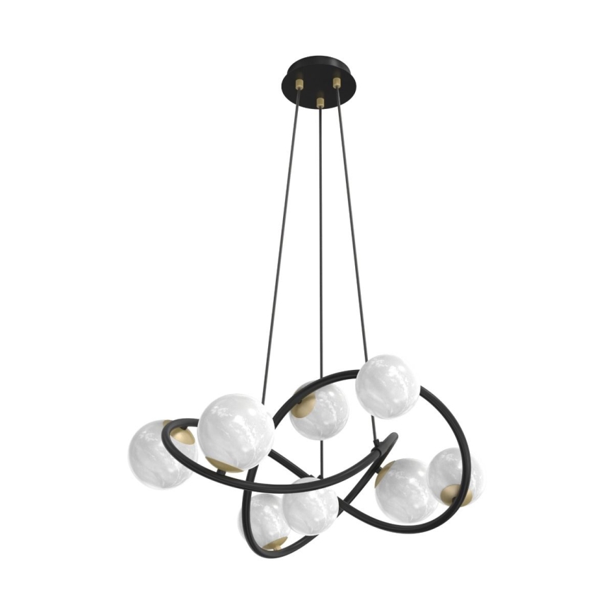 Zuma Line - Suspension filaire 8xG9/3,5W/230V noir