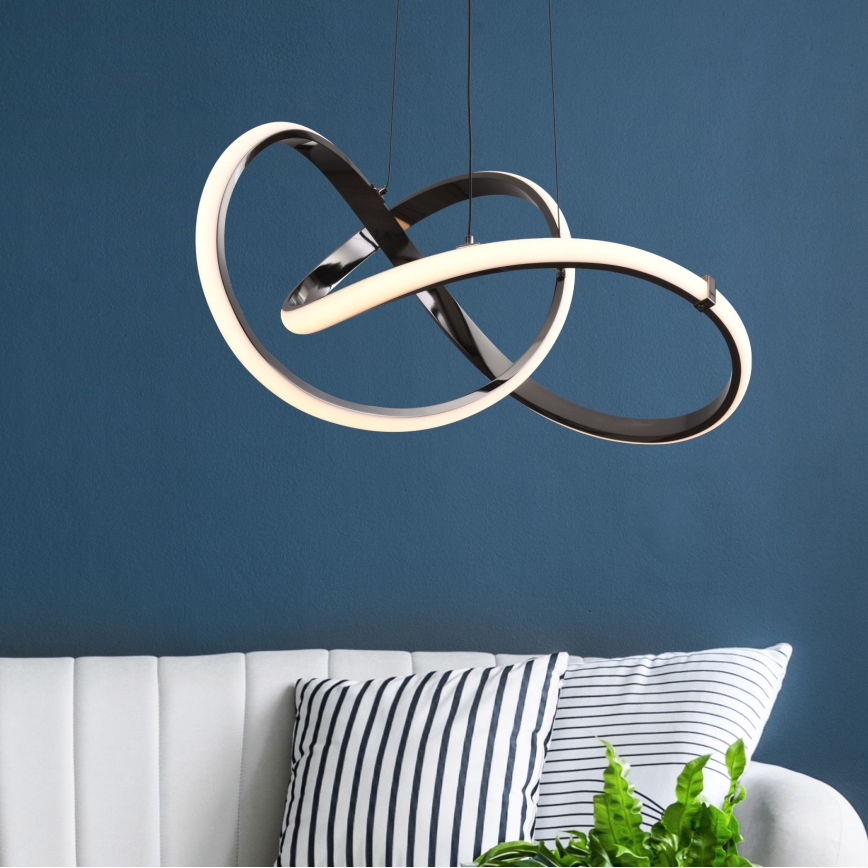 Zuma Line - Suspension filaire à intensité variable LED/44W/230V noir
