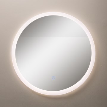 Zuma Line - Miroir mural de salle de bains éclairé à LED/24W/230V 3000/4000/6000K Ø 60 cm IP44