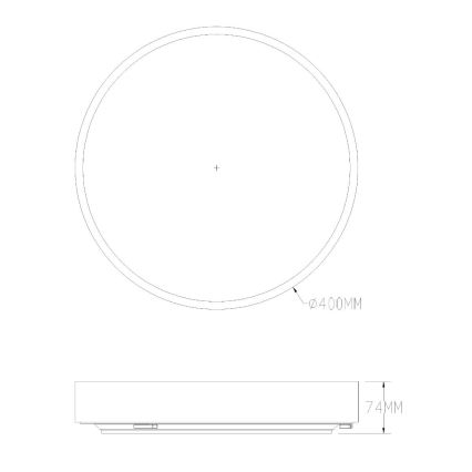 Zuma Line - Plafonnier à intensité variable salle de bain LED/36W/230V 3000-6000K d. 40 cm IP44 laiton + Télécommande