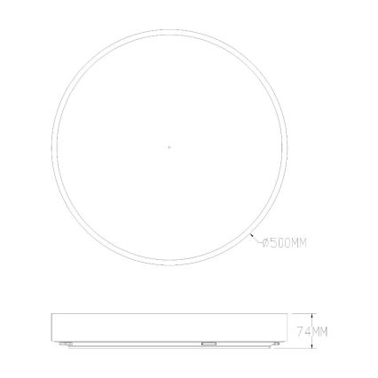 Zuma Line - Plafonnier à intensité variable salle de bain LED/50W/230V 3000-6000K d. 50 cm IP44 doré + Télécommande