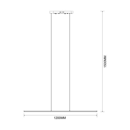 Zuma Line - Suspension LED sur câble LED/20W/230V dorée