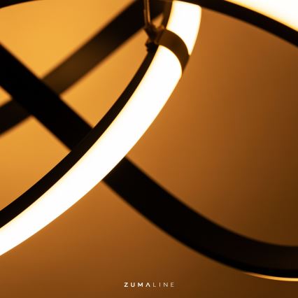 Zuma Line - Plafonnier à intensité variable LED/44W/230V noir