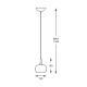 Zuma Line - Suspension filaire en cristal 1xG9/42W/230V