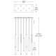Zuma Line - LED Suspension filaire 11xLED/5W/230V