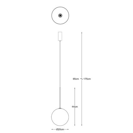 Zuma Line - Lustre sur câble 1xG4/2W/230V doré
