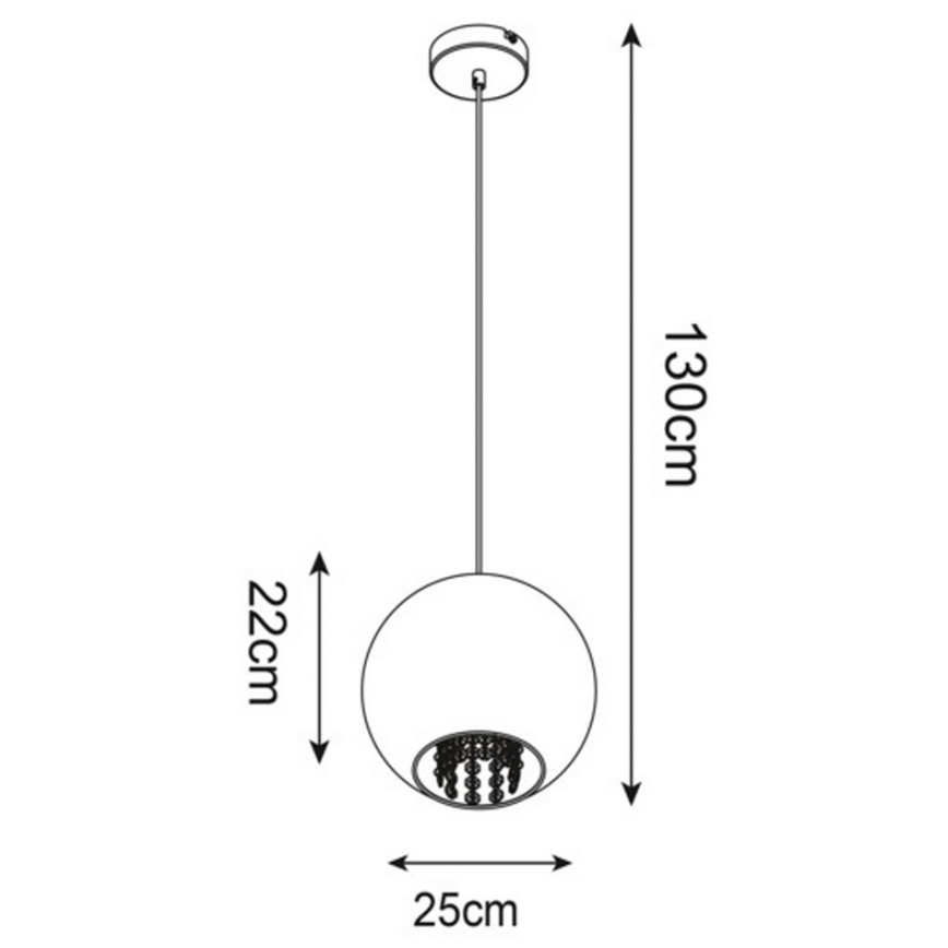 Zuma Line - Suspension filaire 1xE27/60W/230V