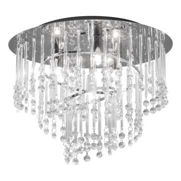 Zuma Line - Plafonnier 4xG9/25W/230V Ø 35 cm chrome poli/verre transparent