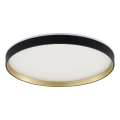 Zuma Line - Plafonnier LED RGBW dimmable LED/32W/230V + LED/8W 3000-6000K noir/or doré + télécommande