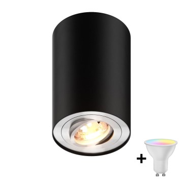Zuma Line - Spot LED RGBW dimmable 1x GU10/4,8W/230V noir + télécommande