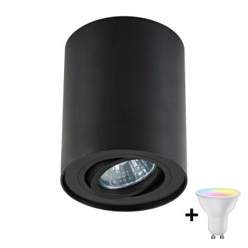 Zuma Line - Spot LED RGBW dimmable 1xGU10/4,8W/230V noir + télécommande