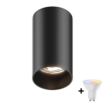 Zuma Line - Spot LED RGBW dimmable 1xGU10/4,8W/230V noir + télécommande
