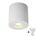 Zuma Line - Spot LED RGBW dimmable pour salle de bains 1xGU10/4,8W/230V IP44 blanc + télécommande