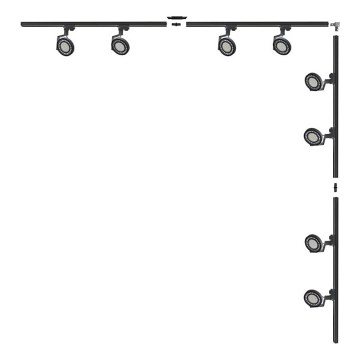 Zuma Line - Spot pour système de rails 8xGU10/15W/230V noir
