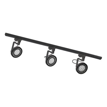 Zuma Line - Spot sur rail 3x GU10/15W/230V noir
