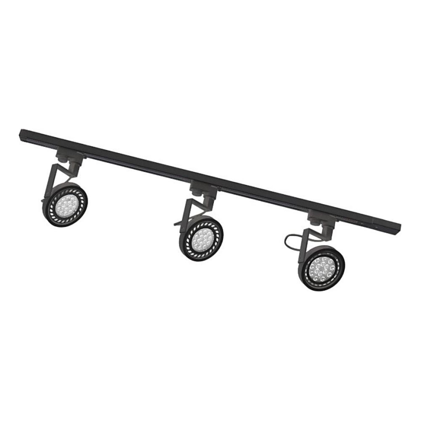 Zuma Line - Spot sur rail 3x GU10/15W/230V noir