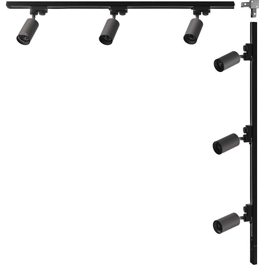 Zuma Line - Spot sur rail 6xGU10/35W/230V noir