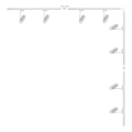 Zuma Line - Spot sur rail 8xGU10/35W/230V blanc
