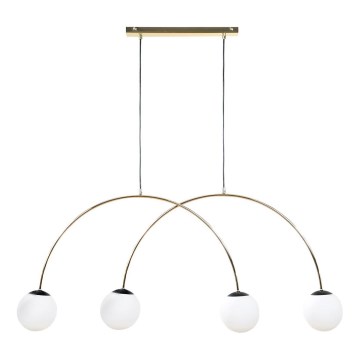 Zuma Line - Suspension à câble 4xE14/10W/230V dorée
