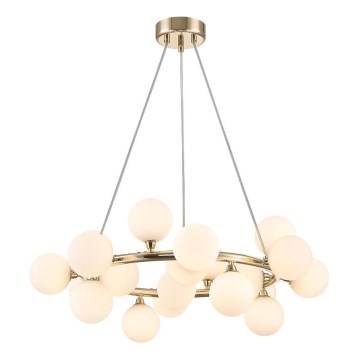 Zuma Line - Suspension filaire 20xG9/28W/230V doré