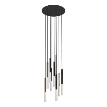 Zuma Line - Suspension filaire 9xLED/5W/230V noir/laiton