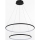 Zuma Line - Suspension filaire LED/40W/230V noir