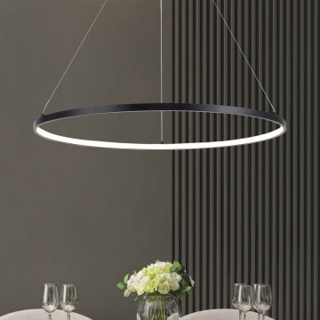 Zuma Line - Suspension LED sur câble, 36 W, 230 V, 3000/4000/6000 K, Ø 80 cm, noir