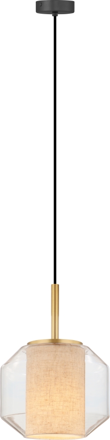 Zuma Line - Suspension sur câble 1xE27/25W/230V Ø 22 cm doré/noir