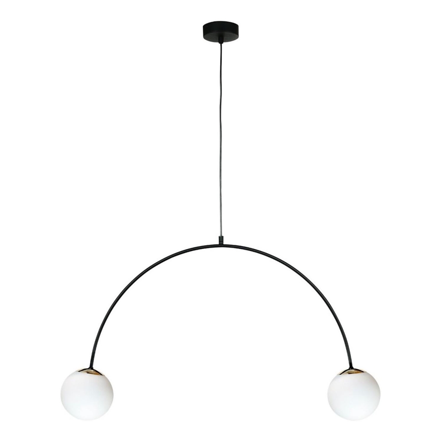 Zuma Line - Suspension sur câble 2xE14/10W/230V noire